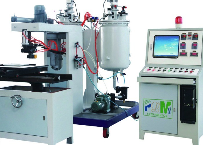 필터 엘리멘트에서 밀폐 패킹 위의 PU-20F 완전 자동 캐스팅 머신